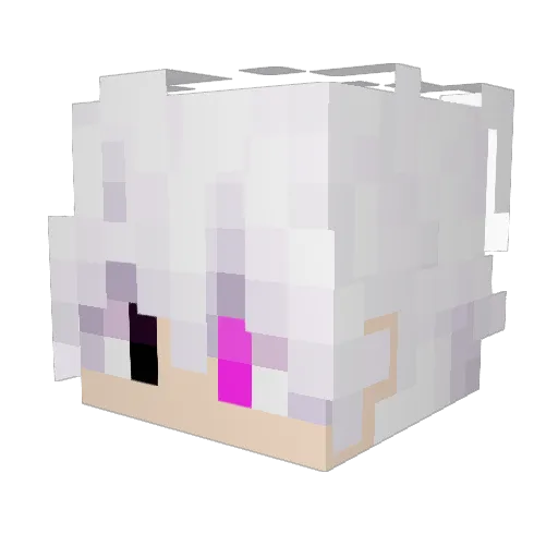 EmptyAnthology Minecraft avatar head, 3D render