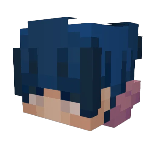 EmptyDreams Minecraft avatar head, 3D render