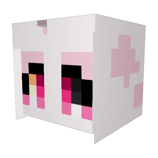 EmptyFrames Minecraft avatar head, 3D render