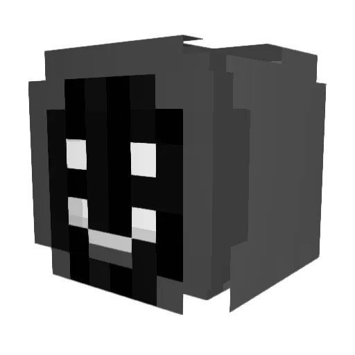 EmptyYourPockets Minecraft avatar head, 3D render