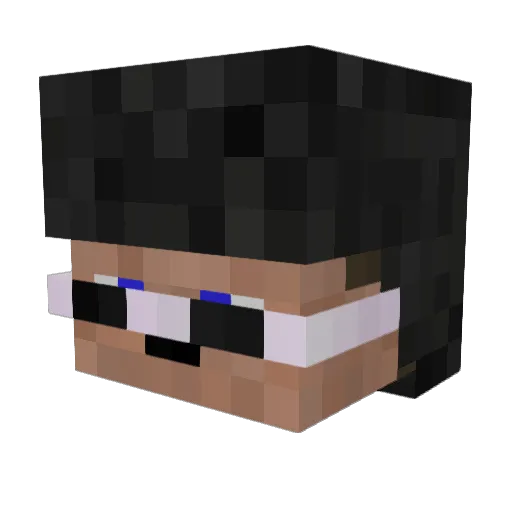 Empty_Mindz Minecraft avatar head, 3D render