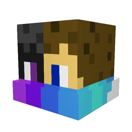 Empuzkii Minecraft avatar head, 3D render