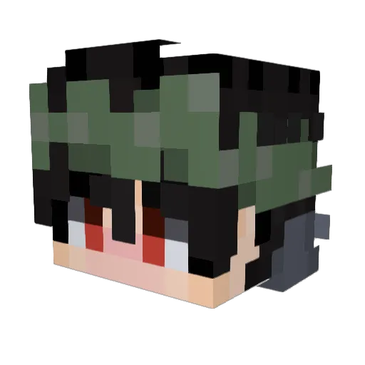 Empy248 Minecraft avatar head, 3D render