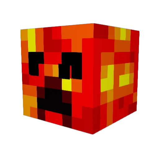 Emraldprincess Minecraft avatar head, 3D render