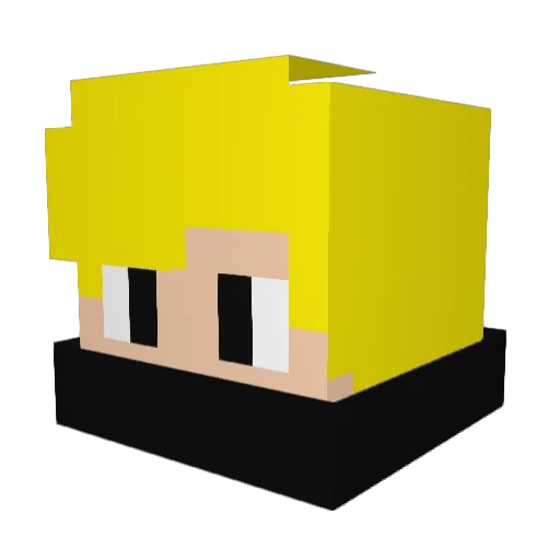 Emre3302 Minecraft avatar head, 3D render
