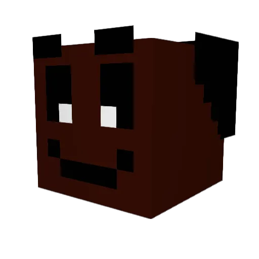 EmreChico Minecraft avatar head, 3D render