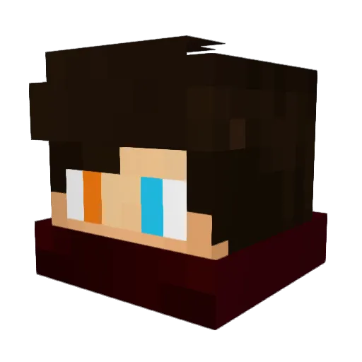 EmreGnd Minecraft avatar head, 3D render