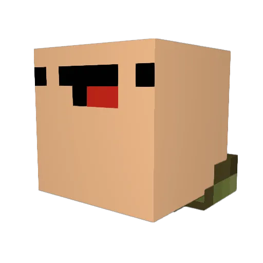 EmreLP01 Minecraft avatar head, 3D render