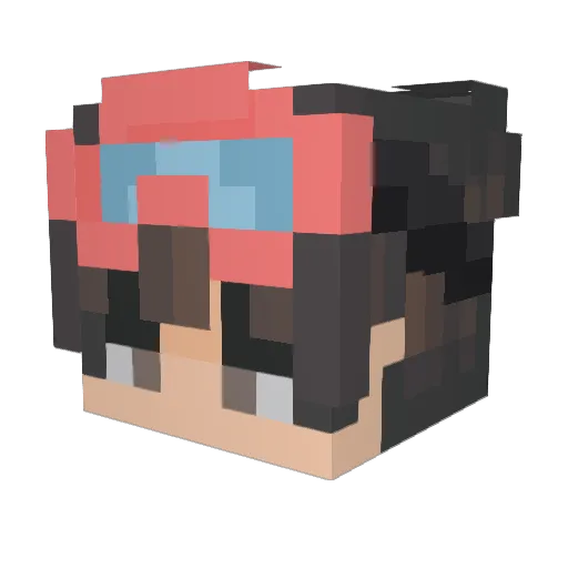 EmreSah55 Minecraft avatar head, 3D render