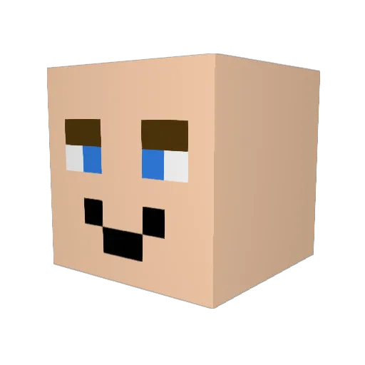 EmreSins31 Minecraft avatar head, 3D render