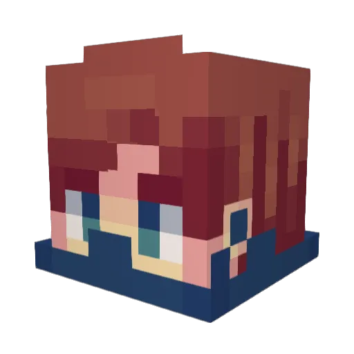 Emreisik12 Minecraft avatar head, 3D render