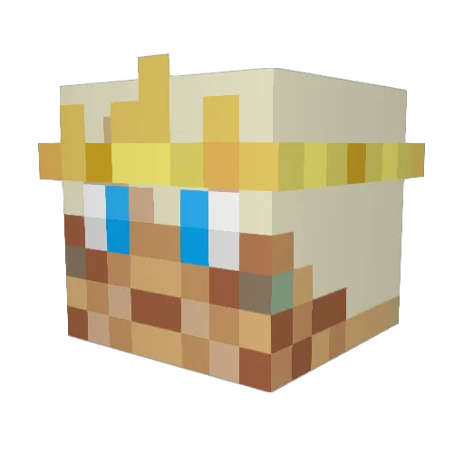 EmrikOlsson Minecraft avatar head, 3D render