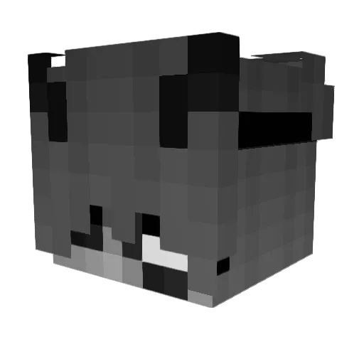 Emrina Minecraft avatar head, 3D render