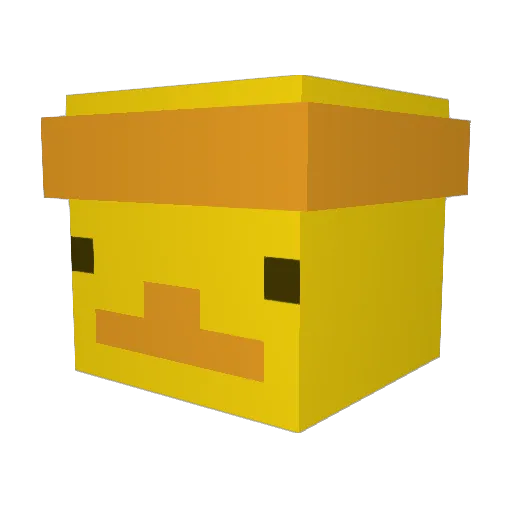 Emrion_ Minecraft avatar head, 3D render