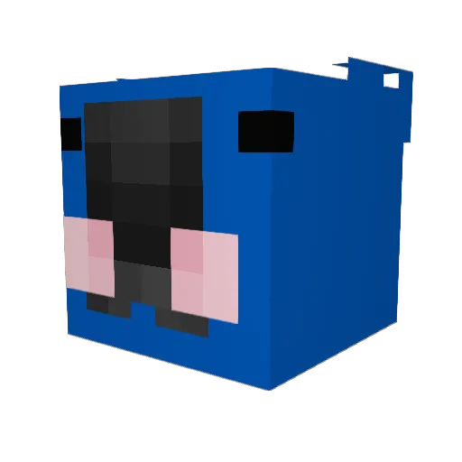 Emristy Minecraft avatar head, 3D render