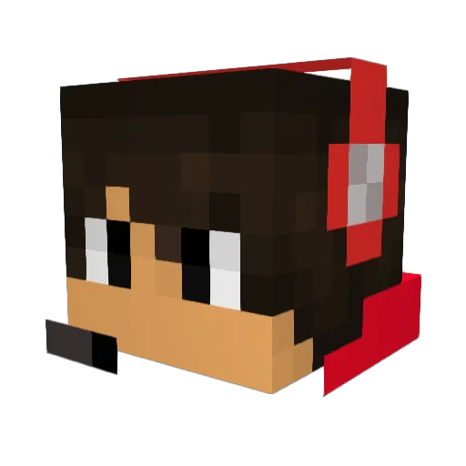 Emrqn_ Minecraft avatar head, 3D render