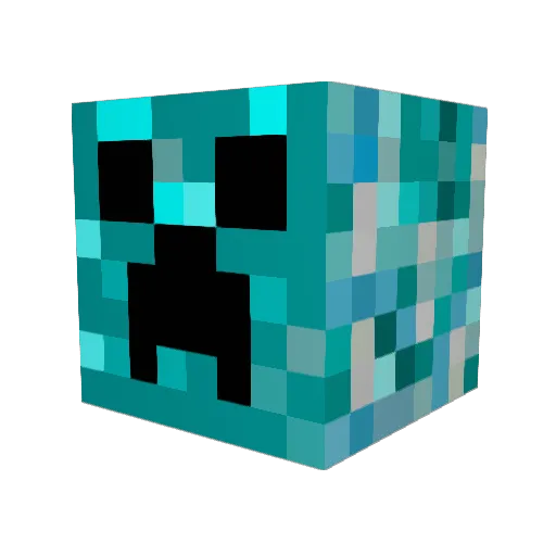 Emrysa Minecraft avatar head, 3D render