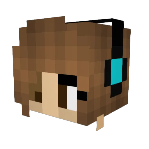 Ems12345 Minecraft avatar head, 3D render