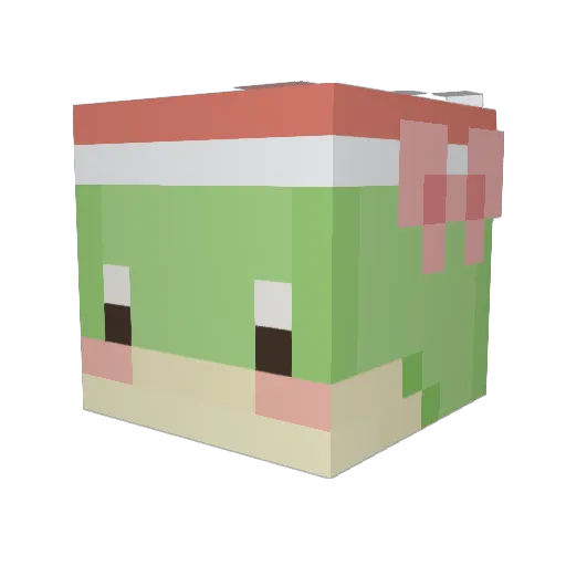 Emsiem Minecraft avatar head, 3D render