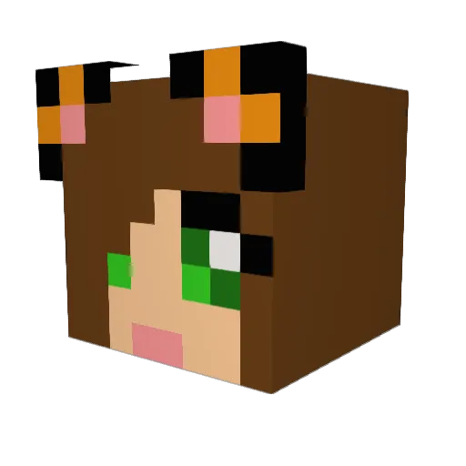 Emskie Minecraft avatar head, 3D render