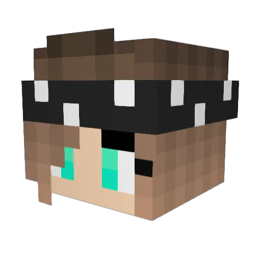 Emskysthlm Minecraft avatar head, 3D render
