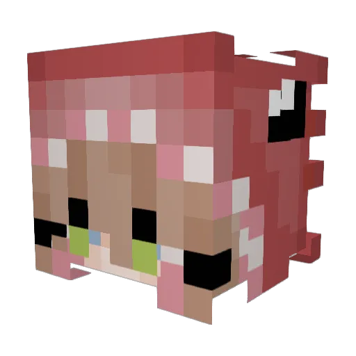 Emstarry10 Minecraft avatar head, 3D render