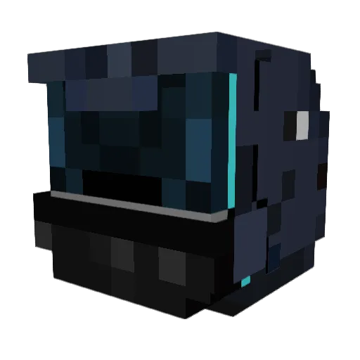 Emtyle Minecraft avatar head, 3D render