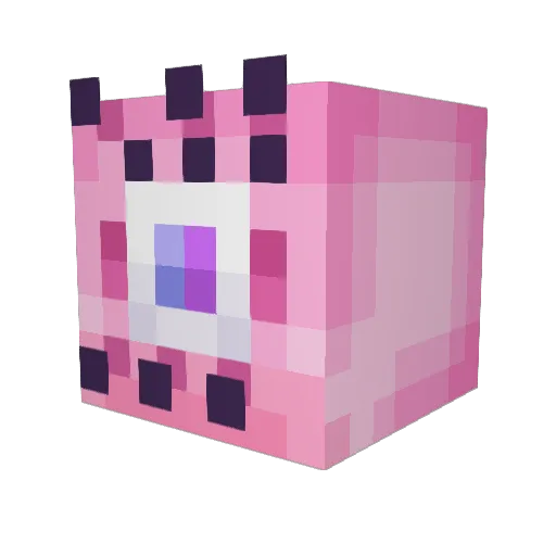 Emune9 Minecraft avatar head, 3D render