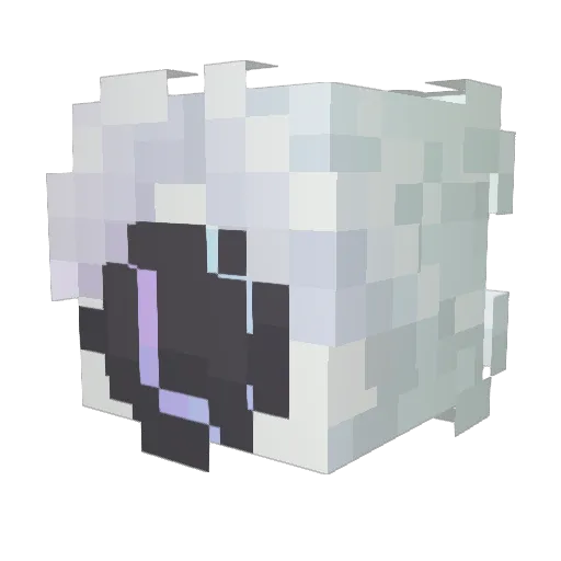 EmxO1 Minecraft avatar head, 3D render