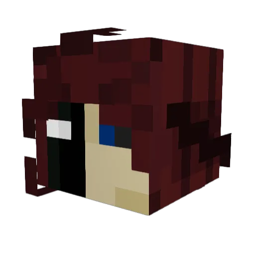 Emy215 Minecraft avatar head, 3D render