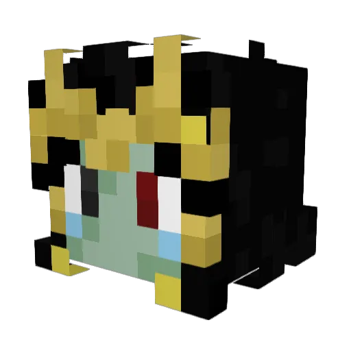 EmyJay Minecraft avatar head, 3D render