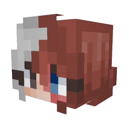 Emybee1 Minecraft avatar head, 3D render