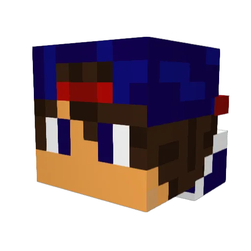 Emyr455 Minecraft avatar head, 3D render