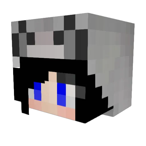 Emywolf1 Minecraft avatar head, 3D render
