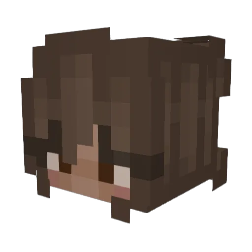 Emzilyyy Minecraft avatar head, 3D render