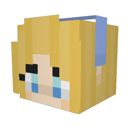 Emzy060 Minecraft avatar head, 3D render