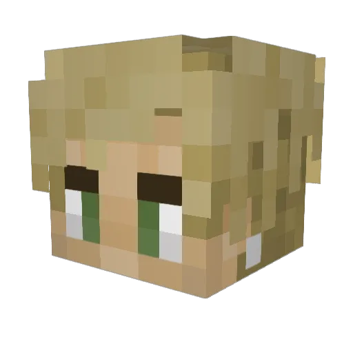 Emzyboi Minecraft avatar head, 3D render