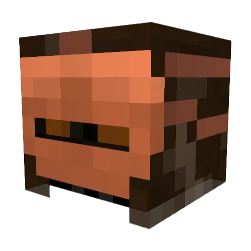 En10 Minecraft avatar head, 3D render