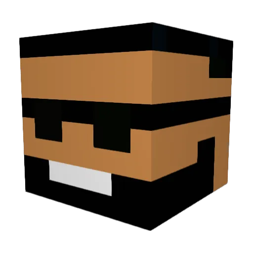 En3stery Minecraft avatar head, 3D render