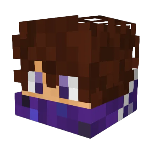 EnA1123 Minecraft avatar head, 3D render