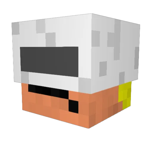 EnEiZiN Minecraft avatar head, 3D render