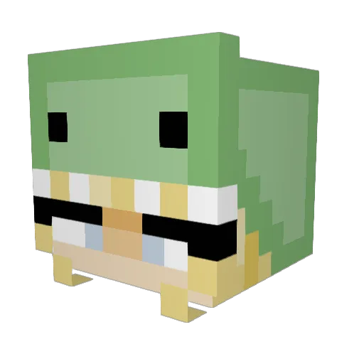 EnGus98 Minecraft avatar head, 3D render