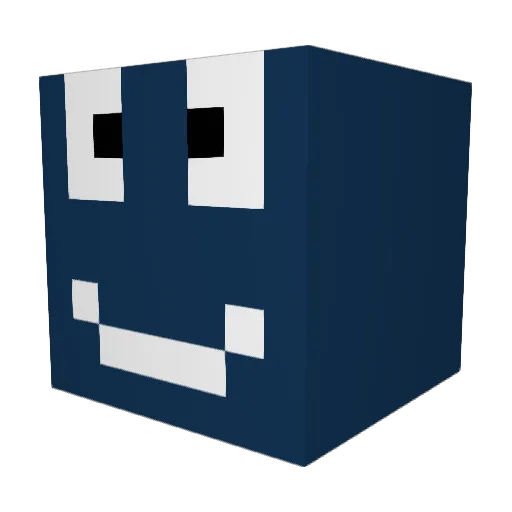EnHus Minecraft avatar head, 3D render