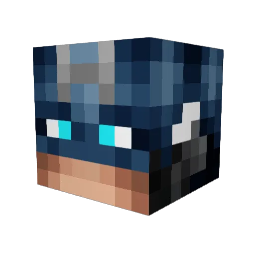 EnPats Minecraft avatar head, 3D render
