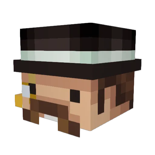 EnTeNFA Minecraft avatar head, 3D render