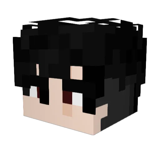 EnZyuk Minecraft avatar head, 3D render