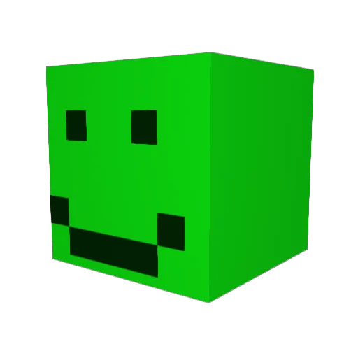 En_Word Minecraft avatar head, 3D render