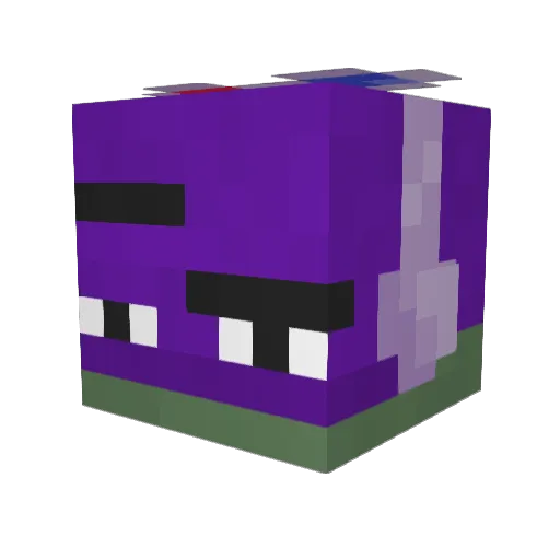 Ena256 Minecraft avatar head, 3D render