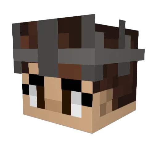 EnaBlackeyeYT Minecraft avatar head, 3D render