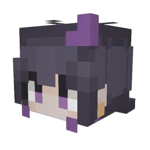 Enakiz Minecraft avatar head, 3D render